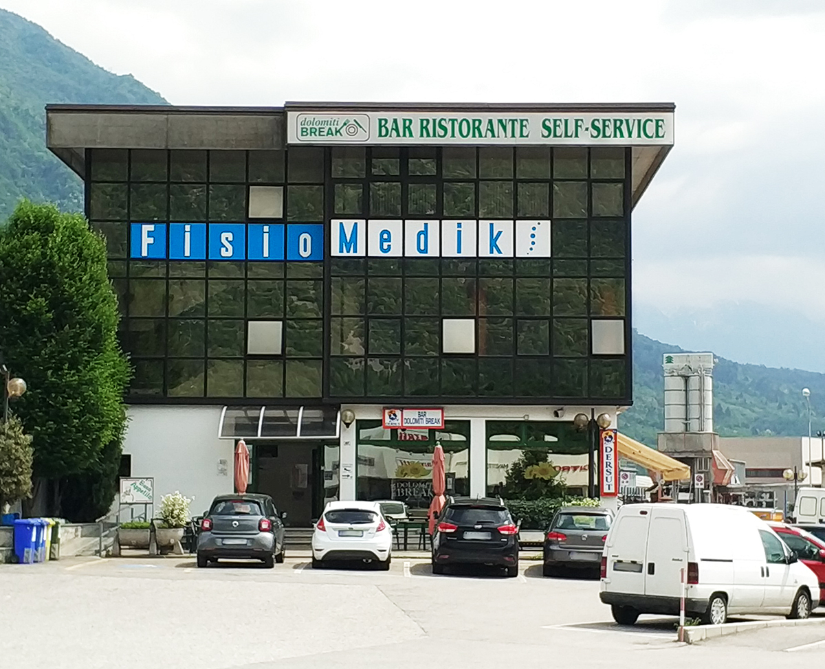 vista esterno dello stabile di Fisiomedik a Ponte nelle Alpi (BL)