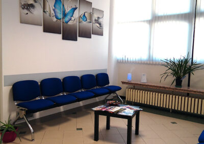 La sala d'attesa di Fisiomedik a Ponte nelle Alpi